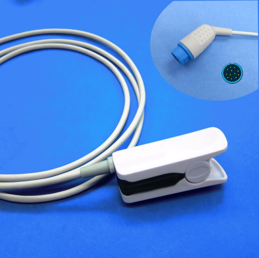 Lange Kabel Awt Volwassen Vinger Clip Spo2 Sensor Voor Mindray PM5000 PM6000 Patiënt Monitor: Adult MR Finger Clip