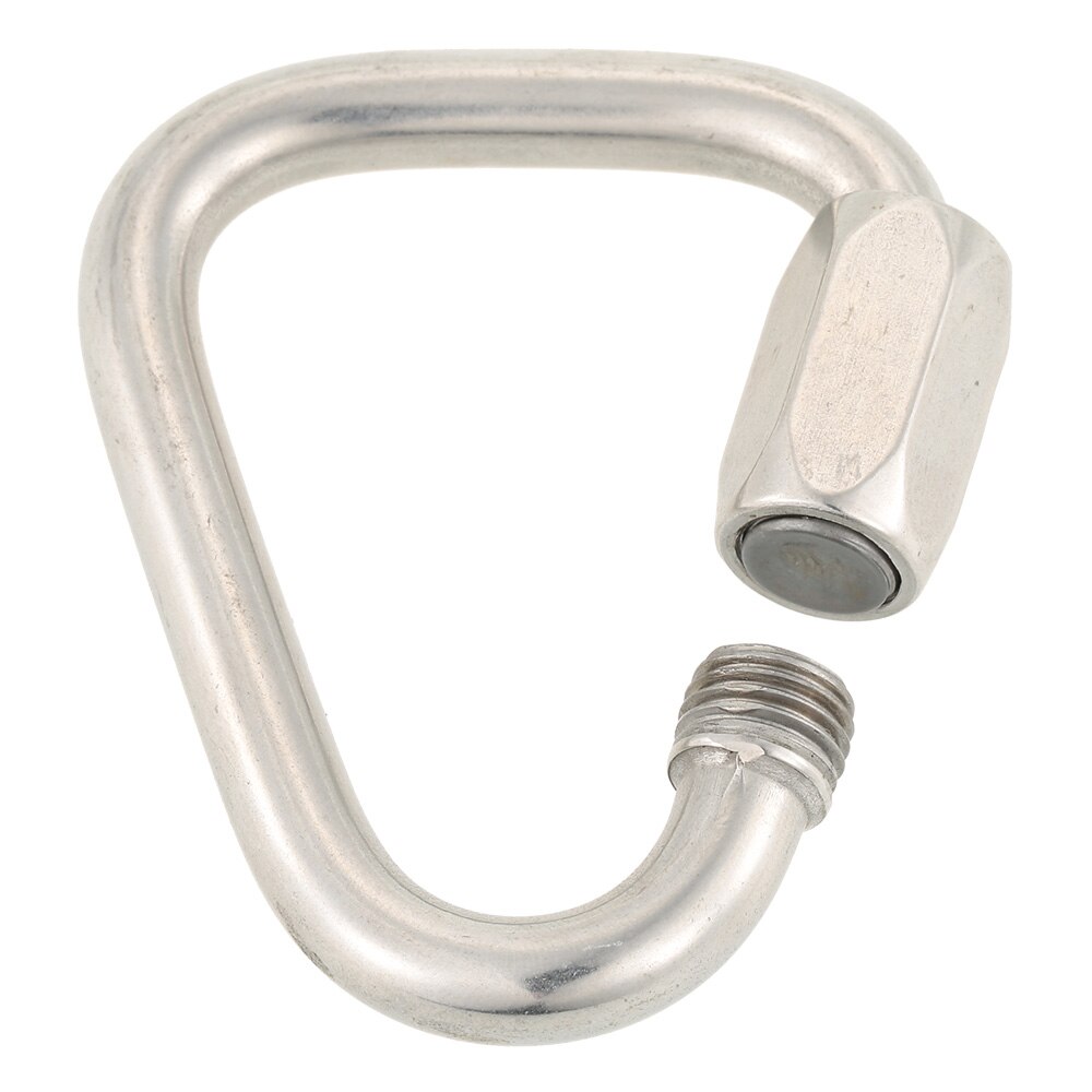 Mosquetón triangular de acero inoxidable, cierre rápido, gancho colgante, hebilla, accesorios para exteriores, acampada, senderismo y escalada