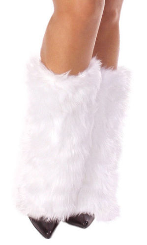 Vrouwen Faux Fur Beenwarmers Fluffies Shaggy Boot Schoenen Dekt Enkel Mouw Moffen