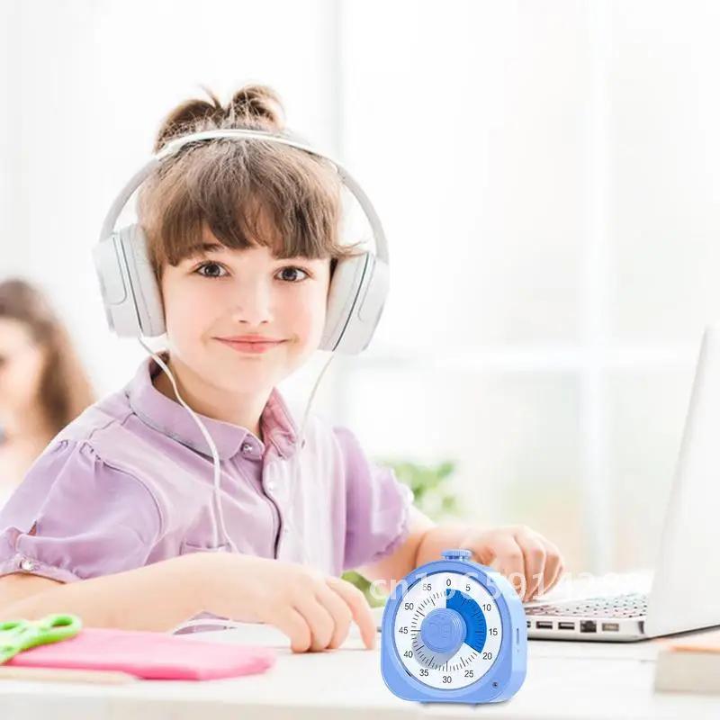 Visuel timer til børn 2 in 1 børneur 60 arbejde visuel skole studietimer nedtælling børneværktøj eller timer til hjemmet minut