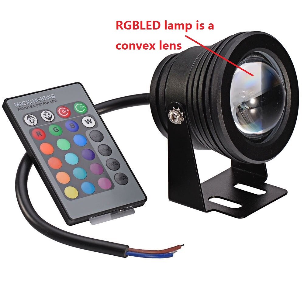 Rgb Led Onderwater Lamp 16 Kleuren 10W Ac 12V IP65 Waterdicht Zwembad Vijver Aquarium Aquarium Led licht Lamp Met Afstandsbediening