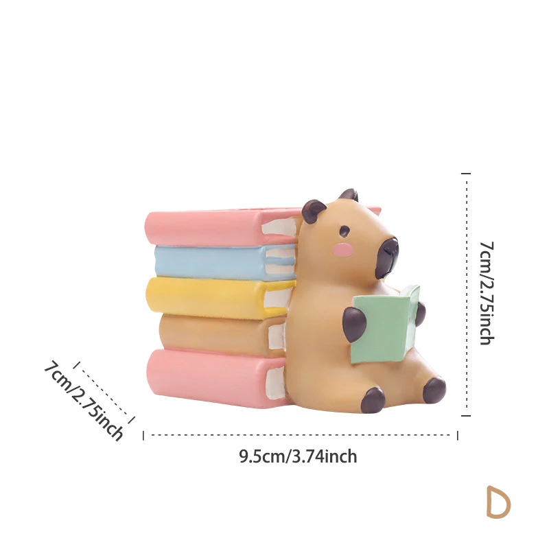 Bonito capivara pequeno vaso de plantas resina suculenta plantador para mesa escritório em casa mini ornamento jardim fadas vaso decoração: Borgonha