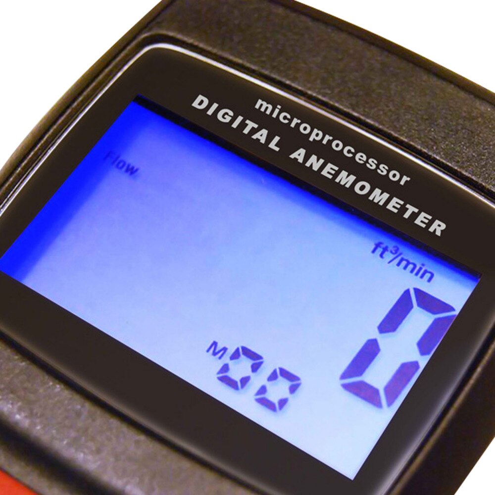 Multi-function Digital Thermo Anemometer 3-range Speed Air Wind Flow Temperature Velocity Beaufort Scale Weather Analysis Meter