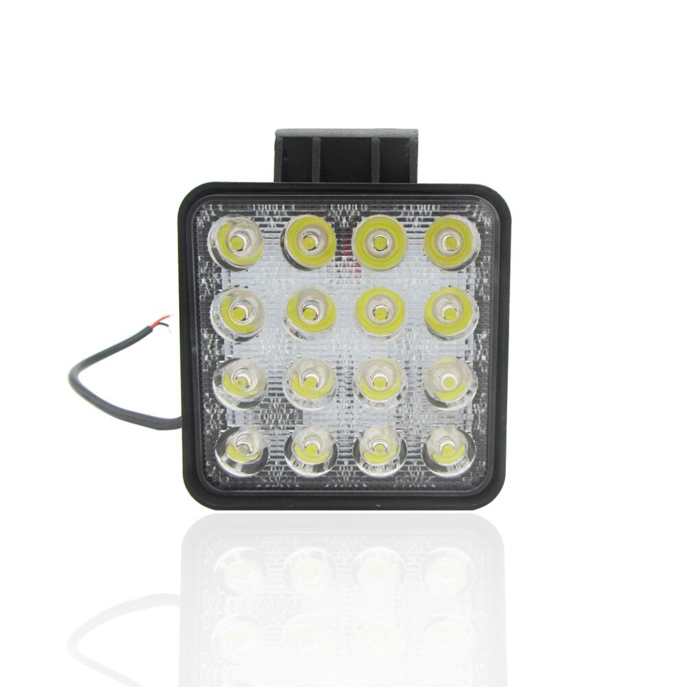 2 Stuks 48W 6000K Led Spot Beam Vierkante Werklampen Lamp Tractor Suv Truck 4WD 12V 24V Vierkante Led Spots