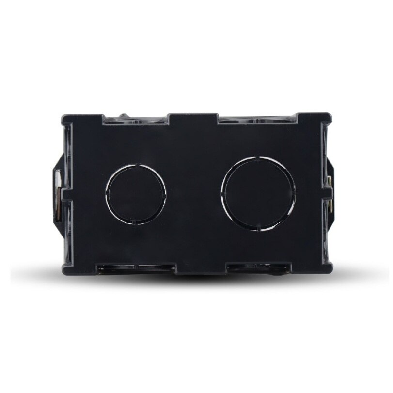 118*72mm Wall Mounted Junction Box voor Dimmer Lichtschakelaar Black Installatie Box voor ONS standaard