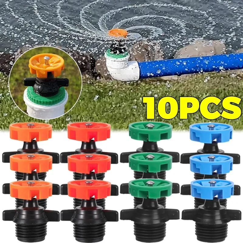 Buse rotative automatique arrosage buse rotative d'irrigation 360 ° Buse d'arrosage pour l'irrigation des fleurs et des légumes de jardin et de pelouse