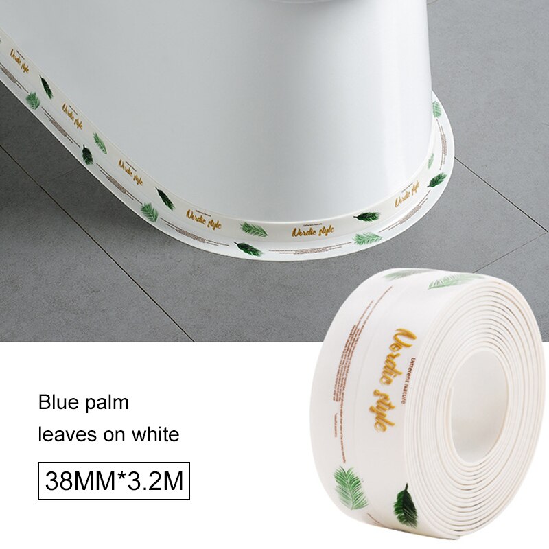 320*3.8cm taśma uszczelniająca robić wanny łazienka taśma uszczelniająca samoprzylepna klej pcv wodoodporna taśma uszczelniająca ochraniacz na krawędzie klej akrylowy: 04