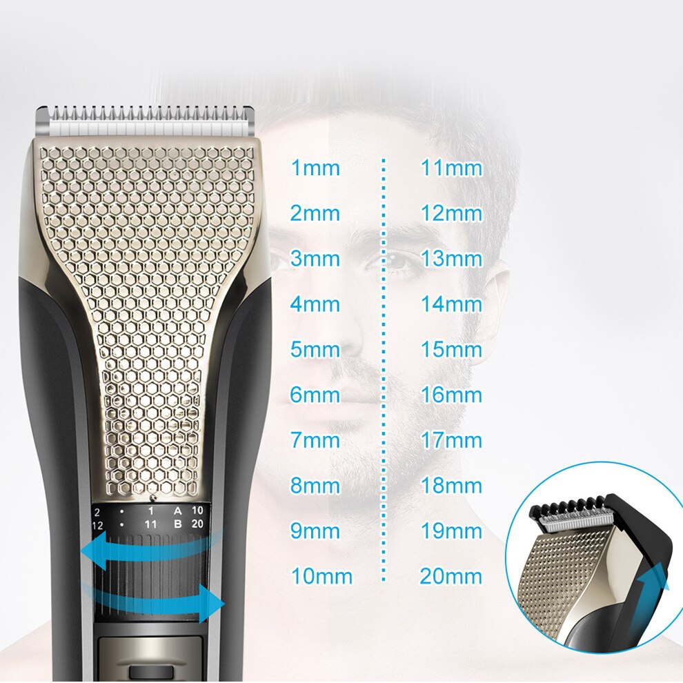 surker hair trimmer SK-836 USB rechargeable hair clipper haircut machine adjustable 1-20mm