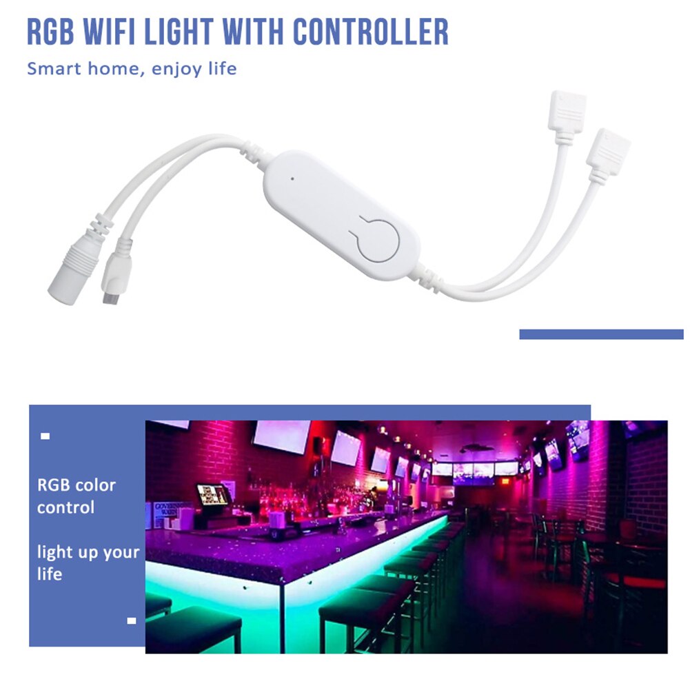 DC5-12V Lamp Dimmer WiFi RGB Controller 24 Keys Music Remote Controller for LED Strip Light Accessories