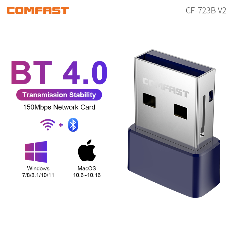 COMFAST USB WiFi Bluetooth Adapter AX900 WiFi 6 Adapter Free-Drive 2.4G&5GHz 900Mbps WiFi adaptador BT5.3 Win10/11 WPA3 WiFi6: black