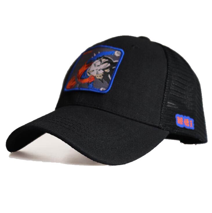 Sombrero de malla Z de dibujos animados, geniales, Goku, Vegetto, Lunch, Saiyan, sombreros de béisbol, gorra de mujer, Unisex: D10