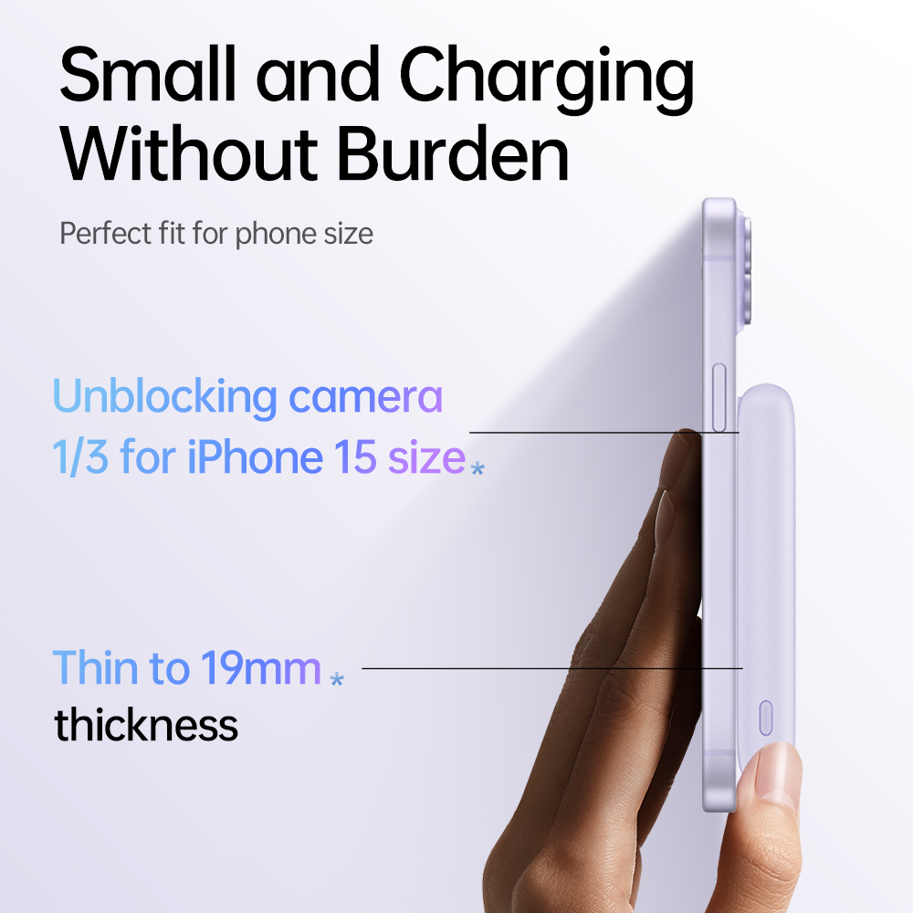 MOVESPEED L10 Magnetische Power Bank 10000 mAh Draagbare Externe Batterij Ingebouwde Type C Kabel voor MagSafe Powerbank voor iPhone 16