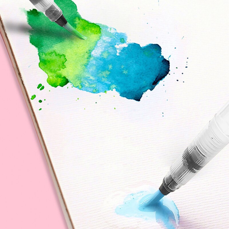 36-Kleuren Glitter Aquarel Verf Set Aquarel Pigment Schilderen Leveringen Metallic Effen Water Kleuren Palet