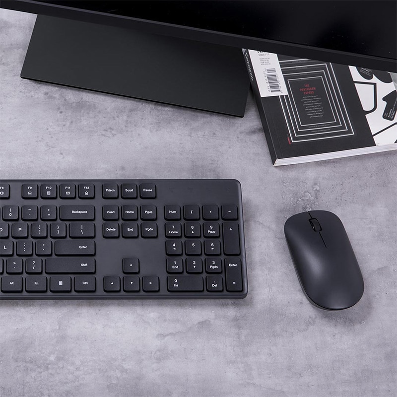 Xiaomi Mijia – ensemble clavier et souris sans fil, USB 2.4 ghz, 104 touches, pour ordinateur portable, Notebook, windows 10