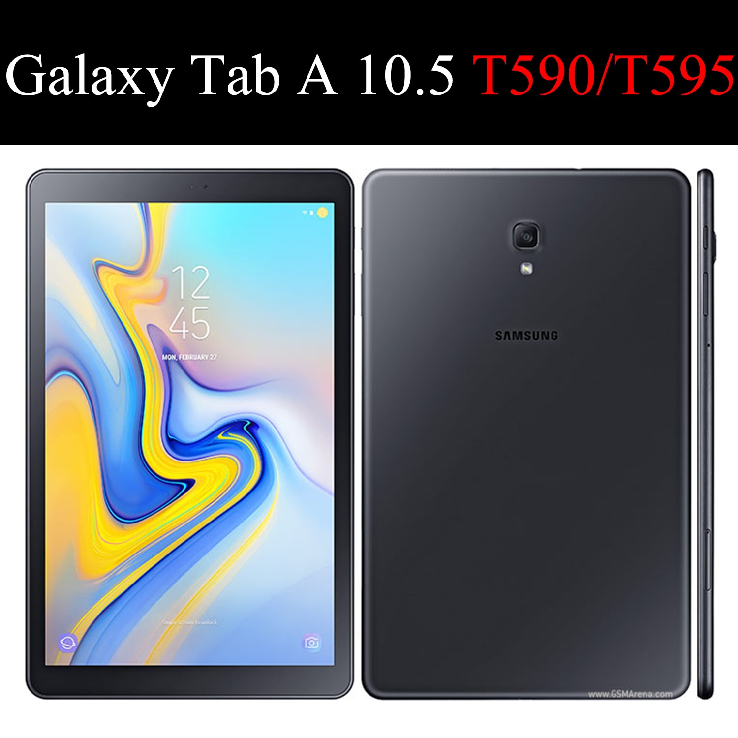 Étui pour tablette Samsung Galaxy Tab A 10.5 , coque souple en Silicone TPU, housse Airbag, sac de protection Transparent pour SM-T590/T595