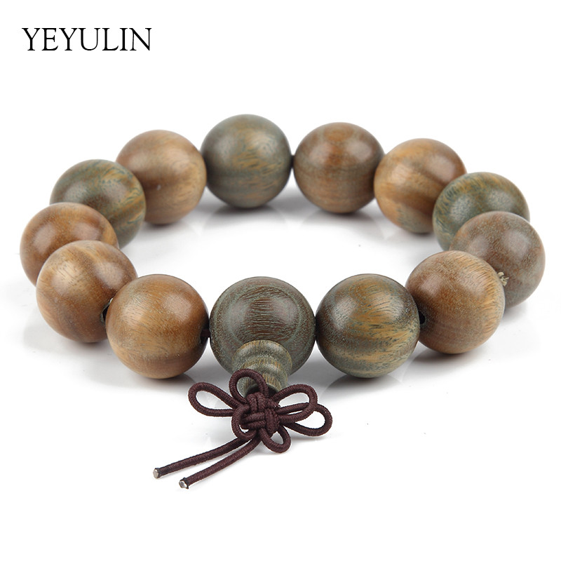 Neue 17 15 11 9mm Palo Santo Holz Buddha Perlen Armbinde Für Frauen Männer Holz Armreifen Schmuck: 17mm