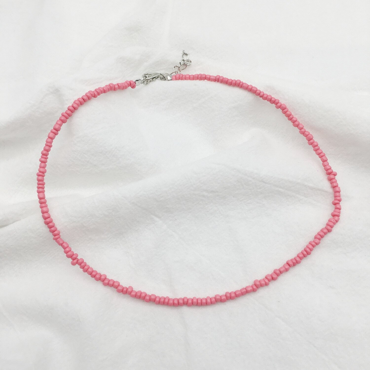 Proste koraliki Strand naszyjnik kobiety String z koralikami krótkie Choker naszyjnik biżuteria Chokers naszyjnik prezent plaża biżuteria Bijoux: 2