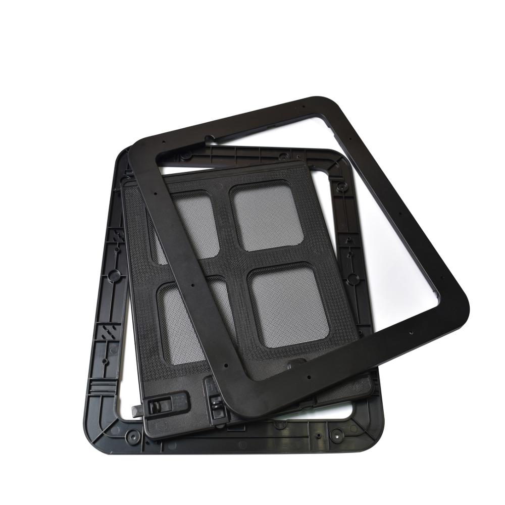 Papipet Safe Lockable Magnetic Screen Dog Door Cats Window Gate For Small Dog and Cat Pretty Pattern Easy Install