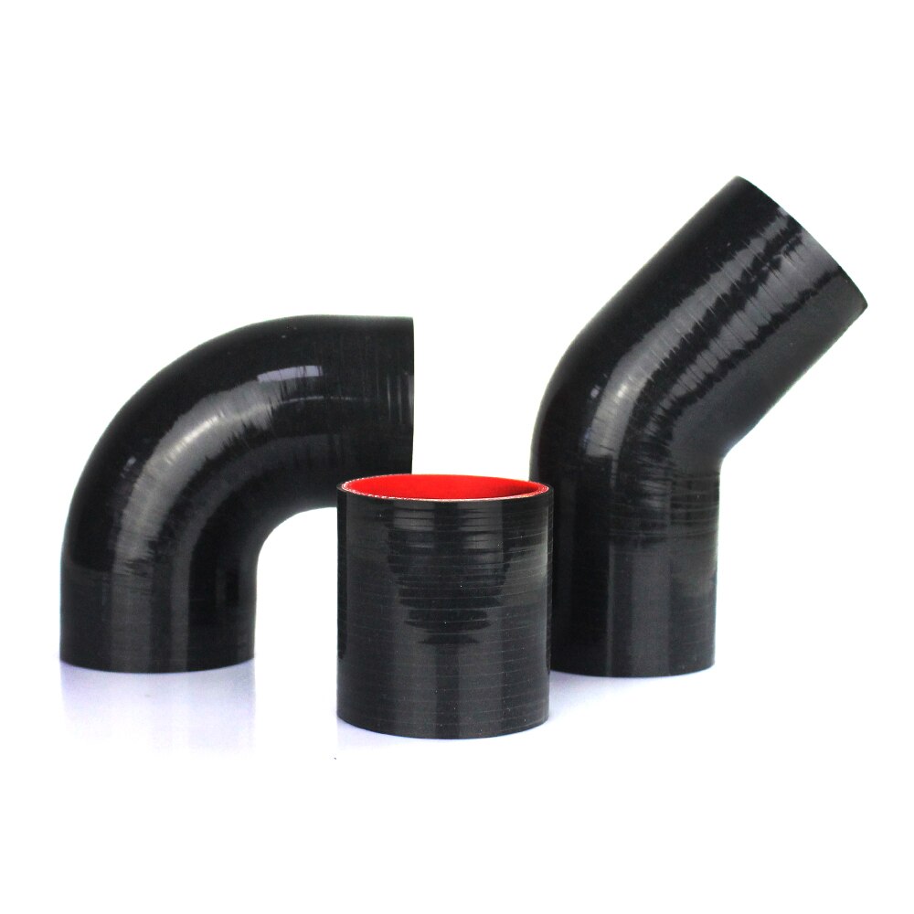 Manguera de codo de silicona de 90 grados para Intercooler, tubo curvado de goma para entrada de aire frío, R-EP, 38, 45, 51, 57, 63, 70, 76, 83, 89MM