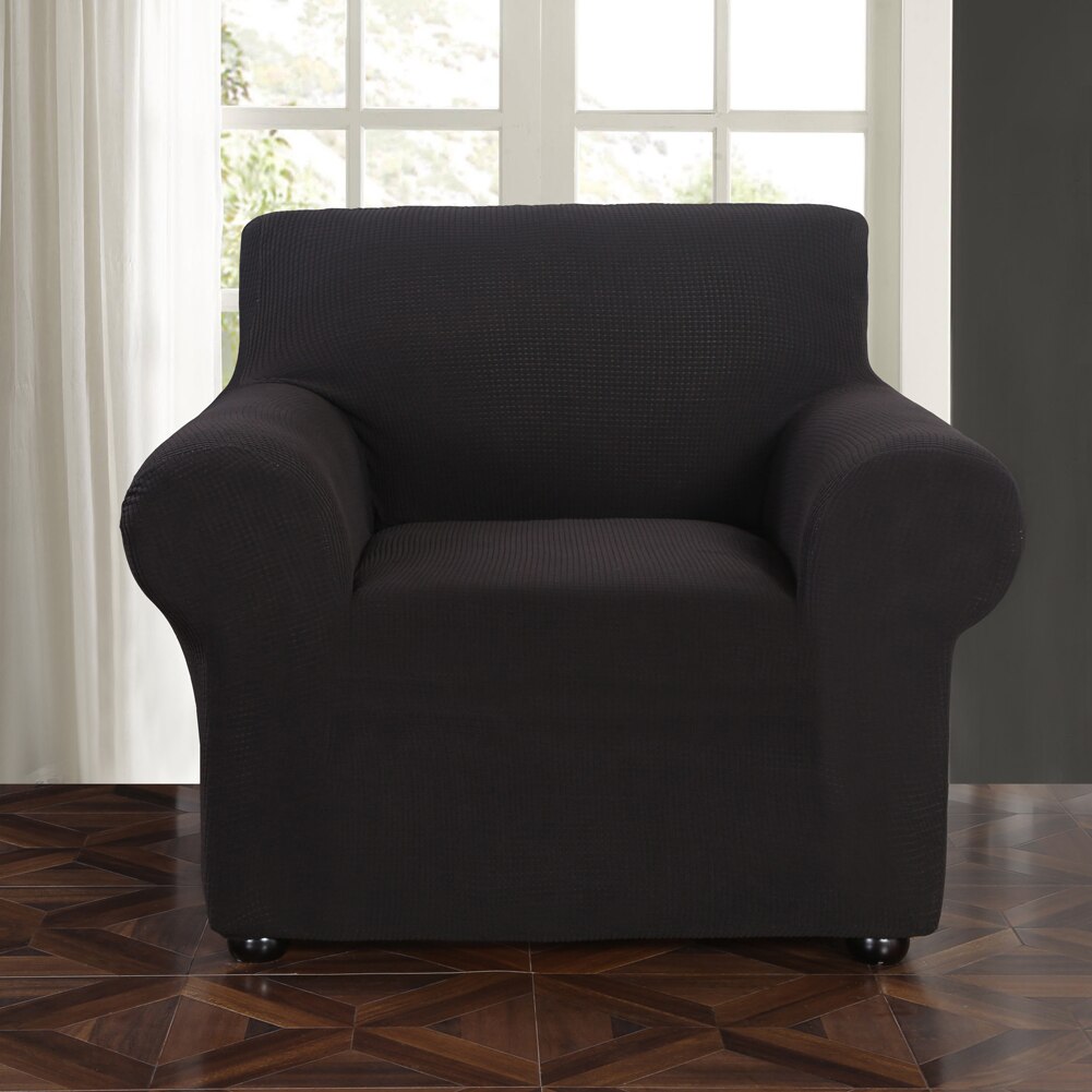 Jacquard Stretch Cover for Armchair Living Room 1 Seater Sofa Cover Furniture Cover Couch Slipcover Case Armchair Cover Elastic