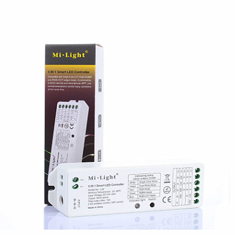 Mi light LS2 intelligent led band controller 5 in 1 led band receiver RGB+CCT controller