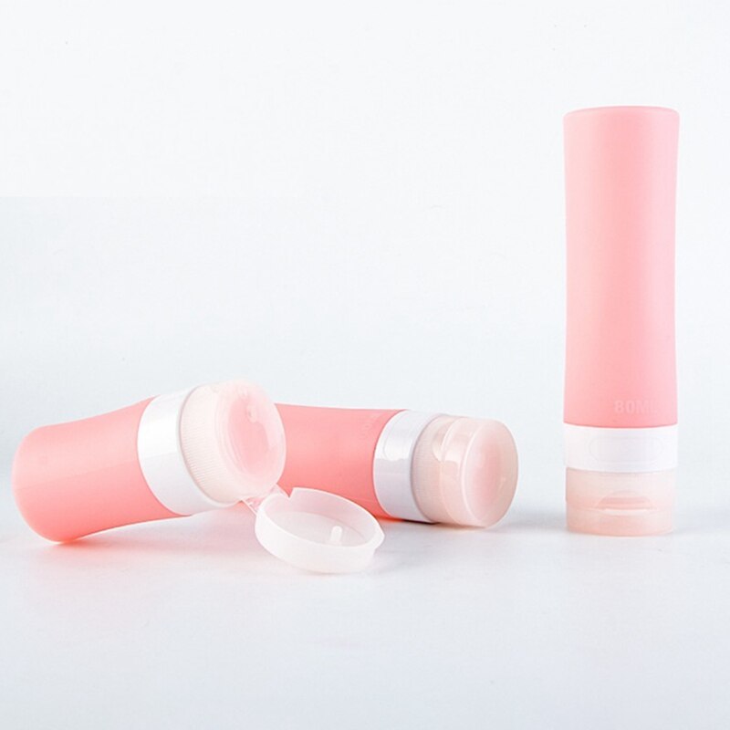 Silikonowe przenośne kobiety mężczyźni pakowanie na podróż butelka na balsam szampon wanna pojemnik na kosmetyki torba