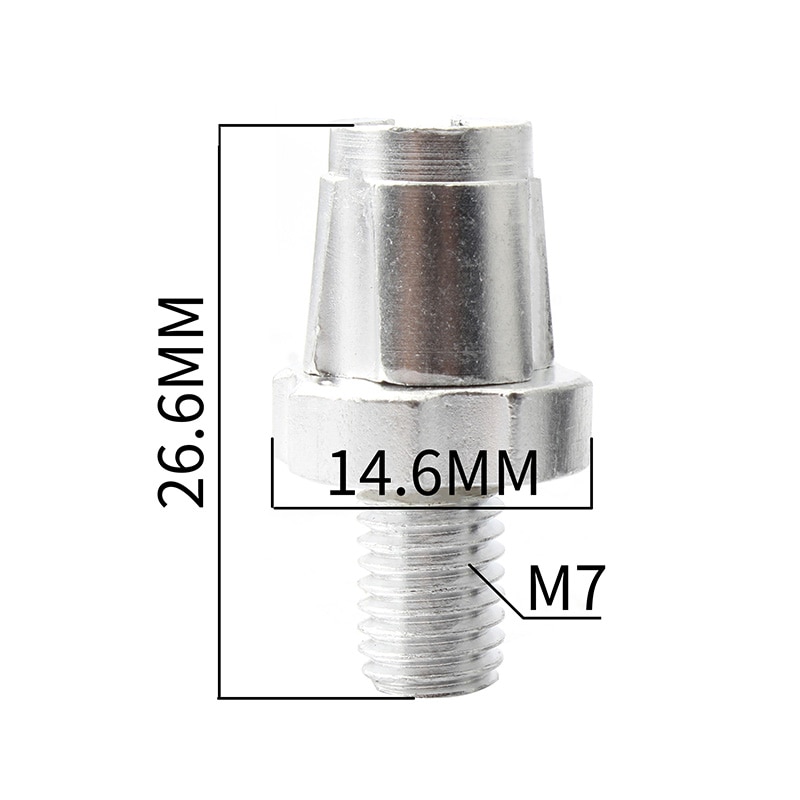MUQZI-2 szt., robić roweru szosowego i górskiego, składany, muchowy wioślarz, śruba regulacyjna hamulca, nakrętka regulacji M7, akcesoria ze stopu aluminium