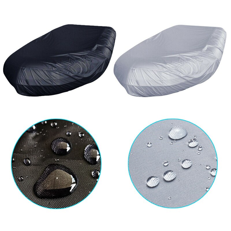 7 Sizes Waterproof UV Sun Dust Protection Inflatable Boat Dinghy Cover Tender Storage Suits 7.5-17ft Kayak Rubber Boat Cover