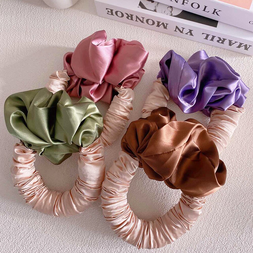 Heatless Curling Rod Headband No Heat Hair Rollers Ribbon Hair Curler Wave Formers Lazy Sleeping Curls DIY Hair Styling Tools