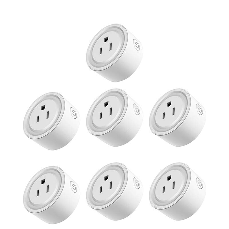 Wireless Remote Voice Control WiFi Smart Plug US Adapter Power Energy Monitor Outlet Timer Socket For Alexa Google Home Hao Deng: 7 pieces