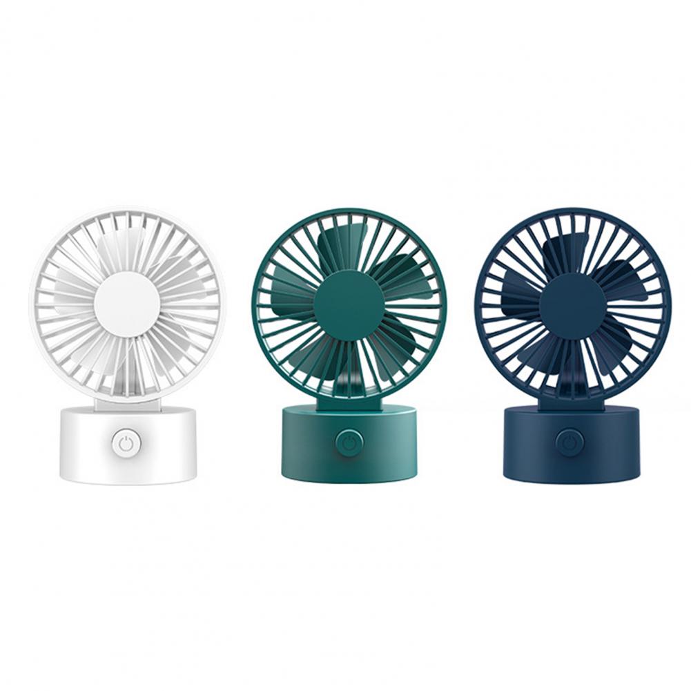 USB Desk Fan 3 Gears Strong Wind ABS Adjustable Table Fan for Office