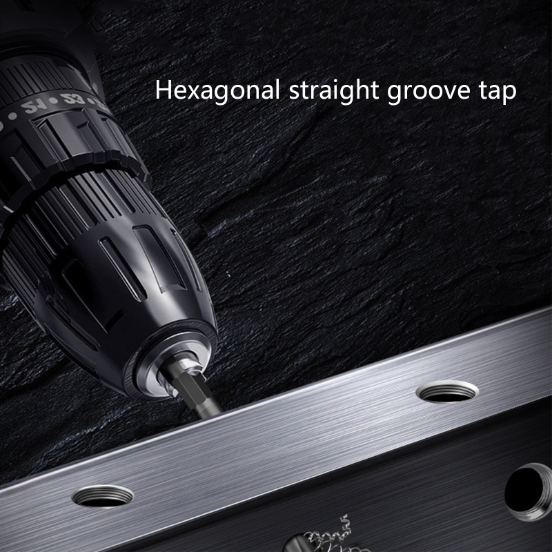 Titanium Plated Left Hand Thread Tap M3 M4 M5 M6 M8 M10 M12 Metric Hand Tap GXMA