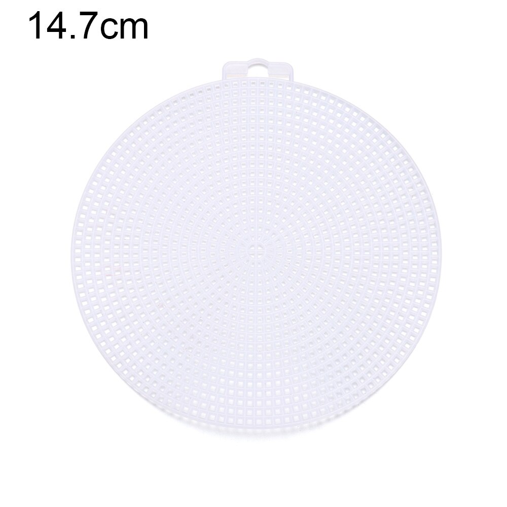 Round Grid Board for Weaving Bag Plastic Knitting Helper Knit Sheet Easy Knitting Accessories DIY Hand Bag White Net Cover: 14.7cm