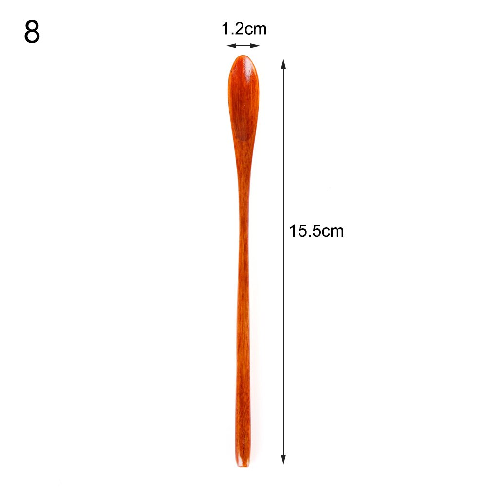 Palitos de madera para hojas de té, utensilios de cocina de bambú negro, utensilios de especias, 180x10x10mm: 7