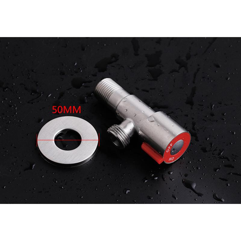 G1 / 2 ''Staal Hoekstopkraan Wc Koper Klep Keuken Tap Driehoek Klep Warm En Koud Hoekstopkraan Wc klep Boiler