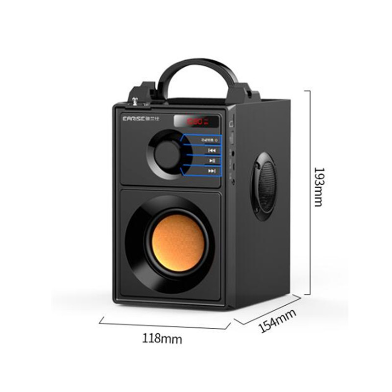 Wireless Bluetooth Speaker High Volume Mini Home Outdoor Party Travel Square Dancing Portable 3D Surround High Power Subwoofer