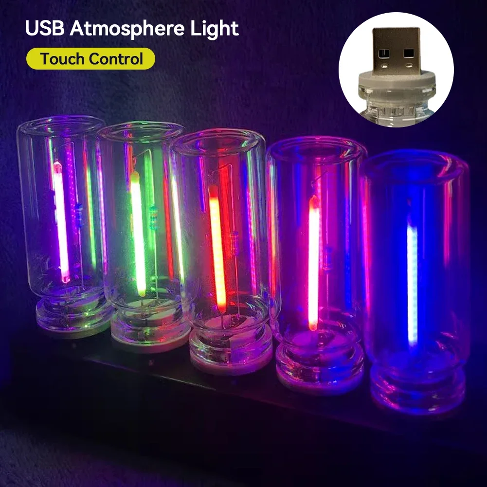 Rétro USB LED Filament tactile gradation ampoule 5V rétro LED Edison ampoule veilleuse Camping incandescent décoratif LED éclairage