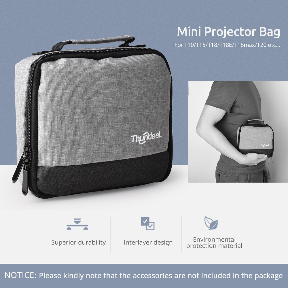 Thundeal Projektor Lagerung fallen Reisetasche DLP Projektor Tasche Tragbaren Tuch Schutz für Mini Projektor Tragen Tasche