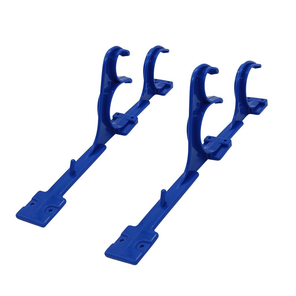 2Pcs Triple-Hook Pool Hangers With Mounting Screws Swimming Pool Cleaning Accessories Triple Hooks Sea Tackle Accessories