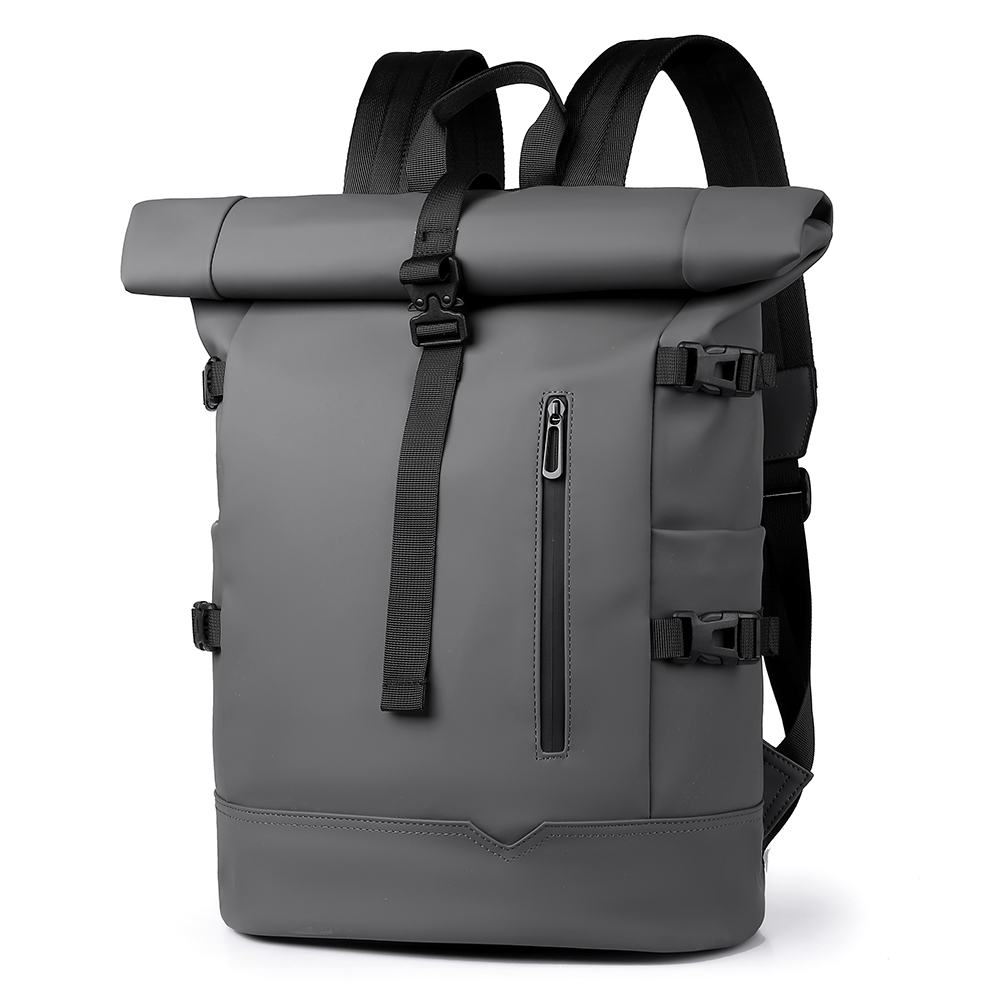 Wodoodporny, trwały plecak na zewnątrz Roll Top Fashion Casual Backpack for Hiking Travel Men Women Daily Commute