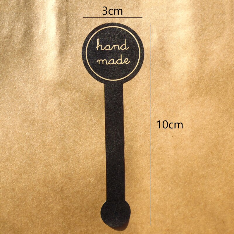 10Pcs/sheet Adhesive Paper Long Cake Packaging Sealing Paste Box Decoration Label Stickers Kitchen Tools