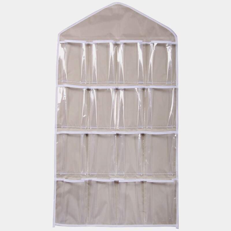Verkoop Opbergdoos 16 Zakken Clear Home Opknoping Gereedschapstas Sokken Beha Ondergoed Rek Hanger Organizer #15: a