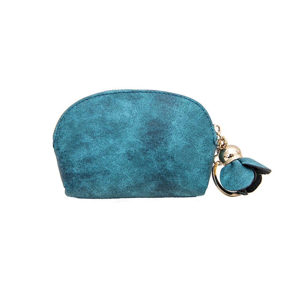 Portefeuille femme pu läder plånbokkvinnor läder liten mini vägginnehav zip myntväska koppling handväska: Grön