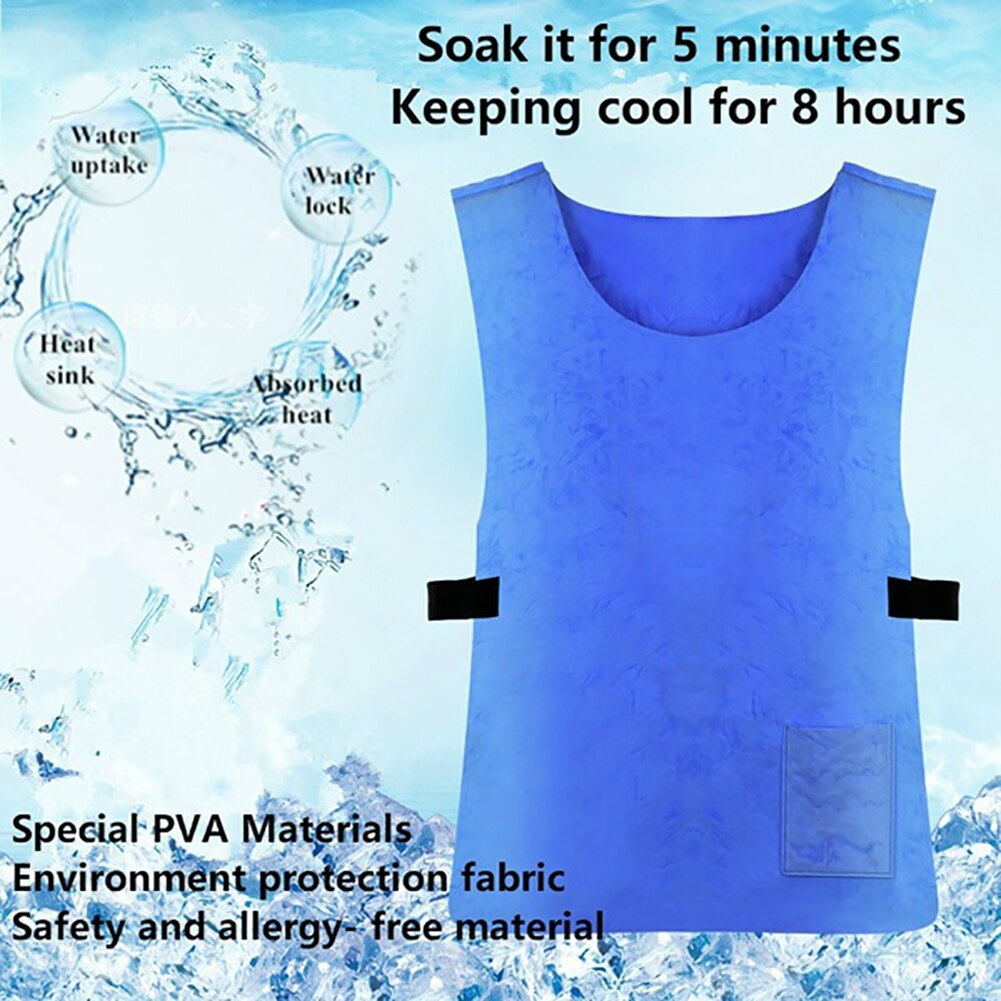 Zomer Duurzaam Koude Anti-warmte Koeling Vest PVA Waterdichte Stof Ijs Vest Hoge Temperatuur Beschermende Outdoor Sport Werk Vest: Default Title