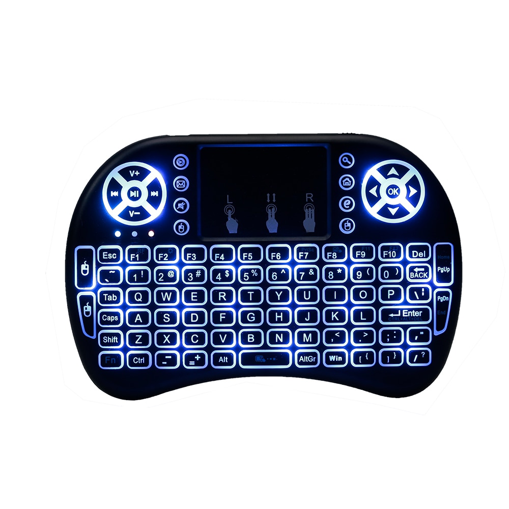 Air Mouse Keyboard 2.4G Wireless RF Remote Control Backlit Multimedia Remote Touchpad Rechargeable Combos Handheld Keyboard