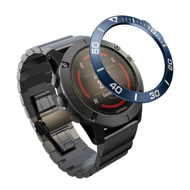 Caja de marco de estilo de anillo de bisel para reloj inteligente Garmin Fenix 5x 5xPlus 3 3HR cubierta de acero inoxidable anillos de protección antiarañazos