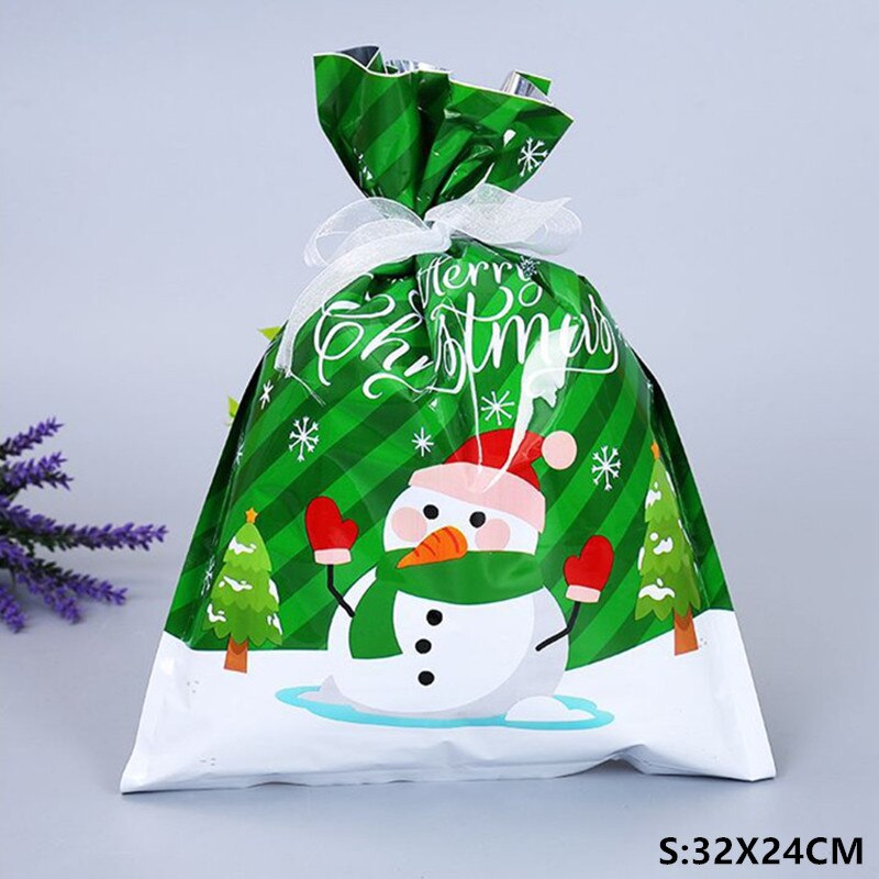 3 st julpåse bröllopsgodis kakpåsar festpynt årspresenter snacks bakpaket festtillbehör: S- snögubbe / 1pc