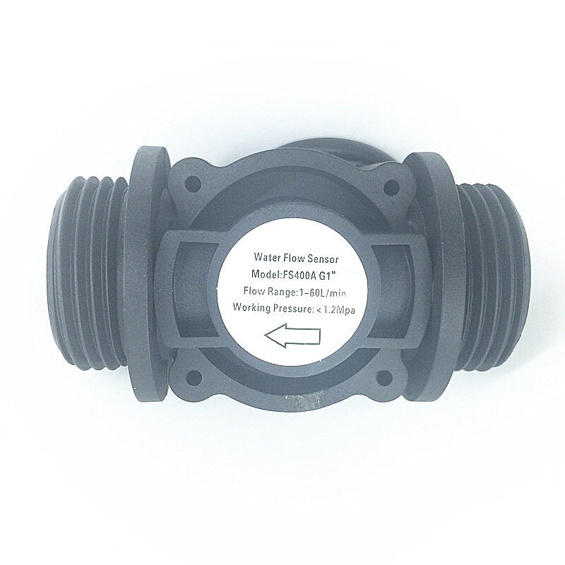 Water Flow Sensor Fuel Flow Meter Water Meter Sensor Flowmeter Water Sensor Teller Indicator Hall Effect Sensor 1-60L/Min