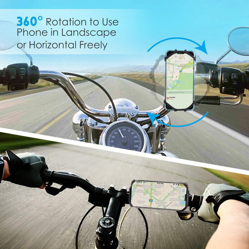 Support Téléphone Guidon Vélo/Moto – LogAuto 360° Alu – Neuf