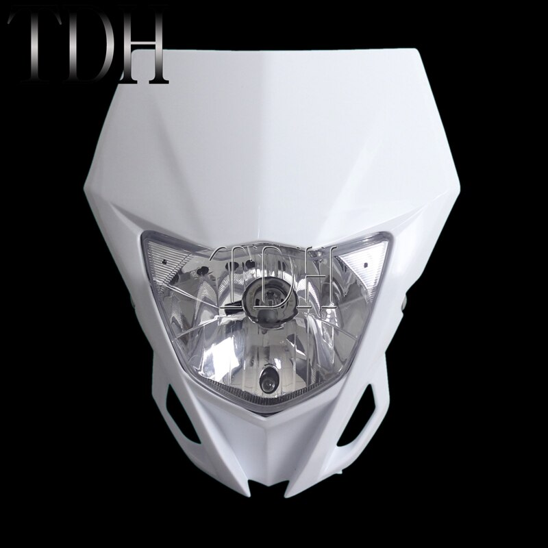 Faro Universal para motocicleta, Enduro, Motocross, Enduro, máscara de carenado para Yamaha WRF250 400 450 YZ TTR WR: 035 white